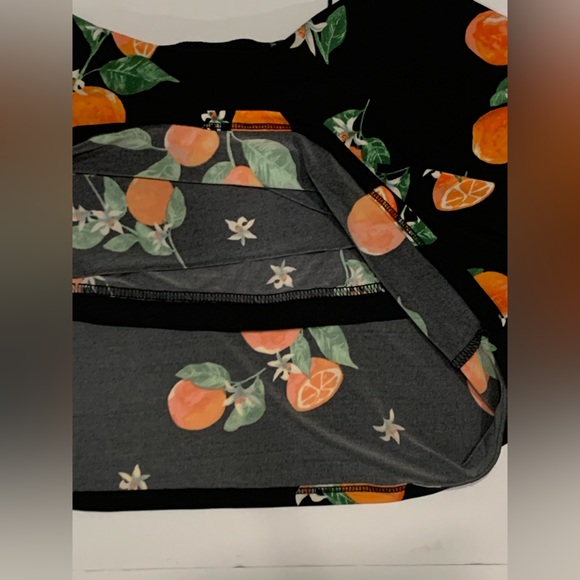 LEITH Black Camisole Tank With Fun Summer Orange Print Size 3X - Picture 10 of 10